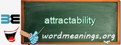 WordMeaning blackboard for attractability